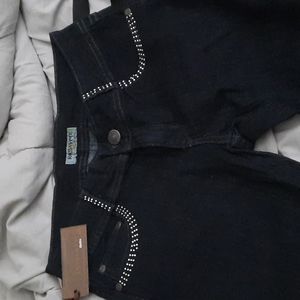 Rhinestone Dark denim jeans size 5. Love Sweet Denim